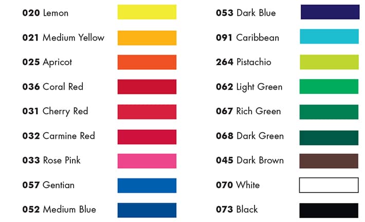 Textil-Color-Chart