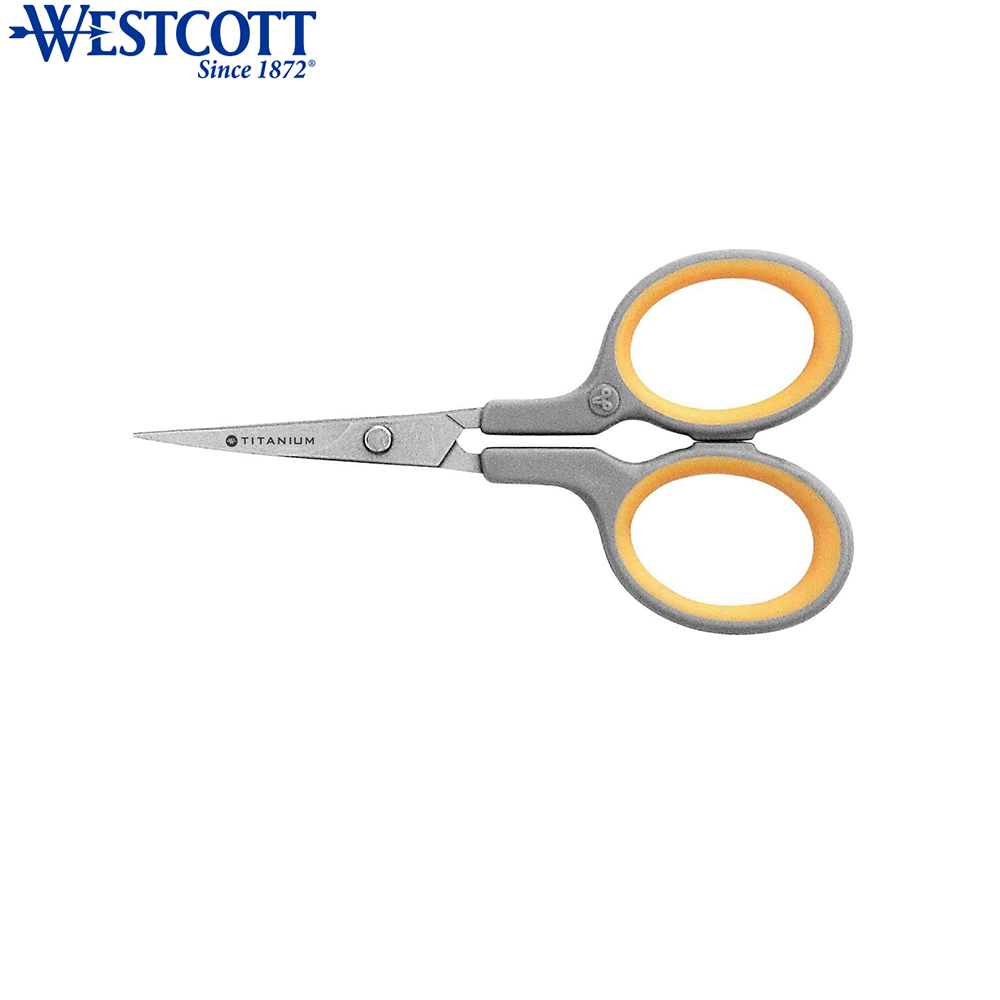 Westcott - Westcott 4 Soft Handle Titanium Bonded Curved